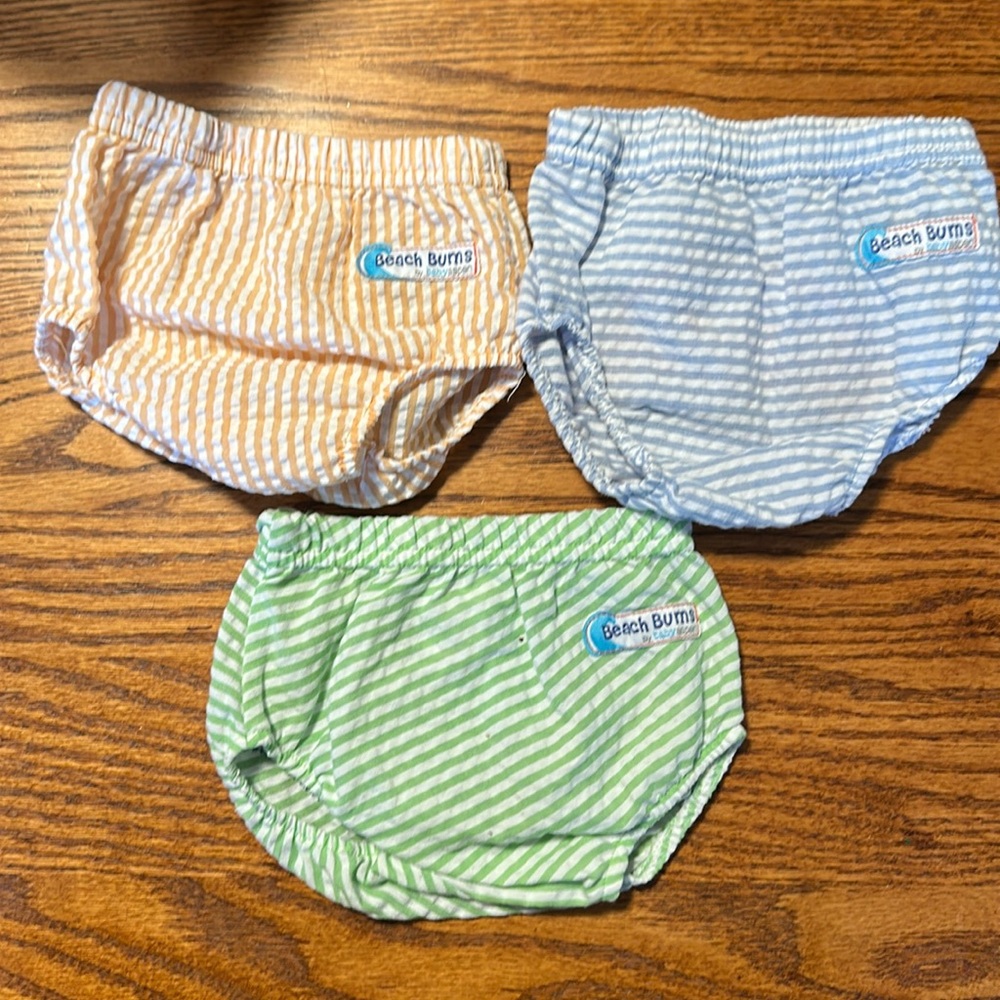 Beach bums by Baby Aspen diaper covers (set of 3) - Picture 2 of 6